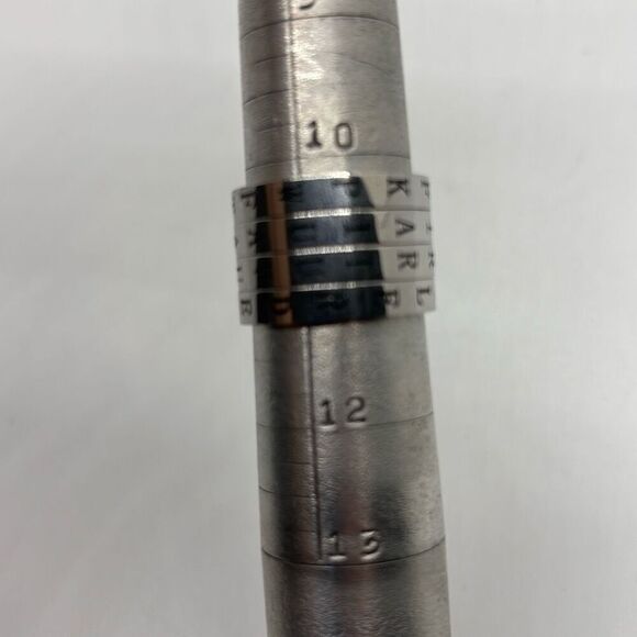 Silver Stls Steel spinning ring make words LOVE HOPE SOUL Sz 11 - Picture 8 of 8